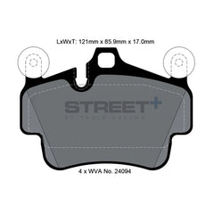 Pagid Street+ Brake Pads 8054