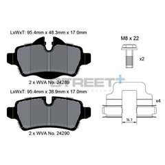 Pagid Street+ Brake Pads 8066