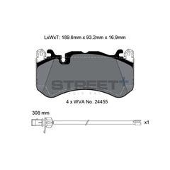 Pagid Street+ Brake Pads 8073
