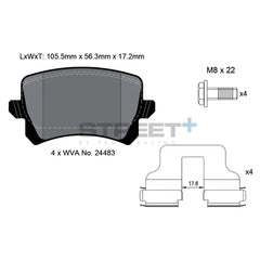 Pagid Street+ Brake Pads 8075