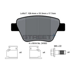 Pagid Street+ Brake Pads 8080