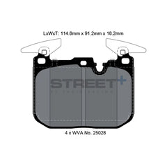 Pagid Street+ Brake Pads 8104