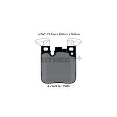 Pagid Street+ Brake Pads 8105