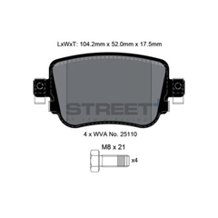 Pagid Street+ Brake Pads 8108