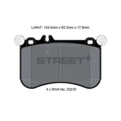 Pagid Street+ Brake Pads 8116