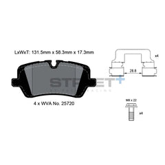 Pagid Street+ Brake Pads 8123