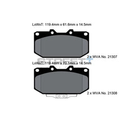 Pagid Street+ Brake Pads 8154