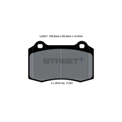 Pagid Street+ Brake Pads 8155