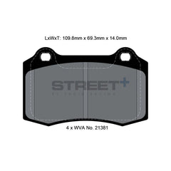 Pagid Street+ Brake Pads 8155