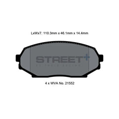 Pagid Street+ Brake Pads 8157