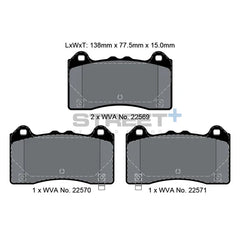 Pagid Street+ Brake Pads 8163