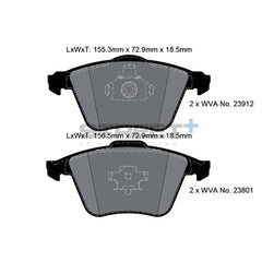 Pagid Street+ Brake Pads 8180