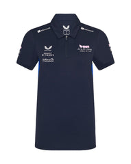 Alpine Racing F1 2025 Women's Team Polo Shirt- Navy