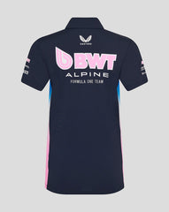 Alpine Racing F1 2025 Women's Team Polo Shirt- Navy