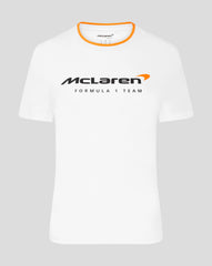 McLaren F1 Kids Core Essentials Logo T-Shirt - Youth White/Papaya/Black