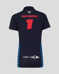 Red Bull Racing F1 Women's Max Verstappen Team Polo Shirt- Navy