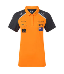 McLaren F1 Women's 2025 Oscar Piastri Team Drivers Polo Shirt- Papaya