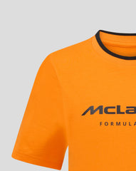 McLaren F1 Kids Core Essentials Logo T-Shirt - Youth White/Papaya/Black
