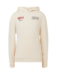 Red Bull Racing F1 Kids Sergio "Checo" Perez Vintage Oversized Hoodie - Youth Off White