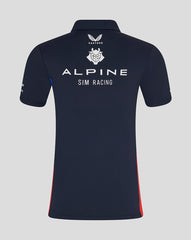 Alpine Racing F1 2025 Men's E-Sports Sim Racing Team T-Shirt- Navy