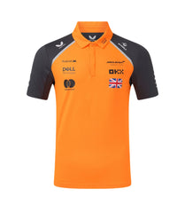 McLaren F1 Men's 2025 Lando Norris Team Drivers Polo - Papaya