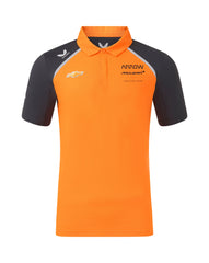Arrow McLaren Indy Car 2025 Men's Team Polo Shirt - Papaya