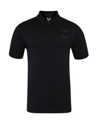 Alpine Racing F1 Dual Brand Polo Shirt - Caviar Black