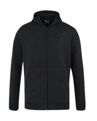 Alpine Racing F1 Dual Brand Full Zip Hoodie - Caviar Black