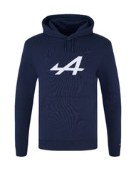 Alpine Racing F1 Core Essential Pullover Hoodie - Black Iris/Lapis Blue