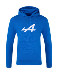 Alpine Racing F1 Core Essential Pullover Hoodie - Black Iris/Lapis Blue