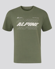 Alpine Racing F1 Silverstone Oversized T-Shirt - Egret/Deep Lichen Green