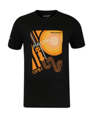 McLaren F1 Oscar Piastri Team Track T-Shirt - Caviar Black