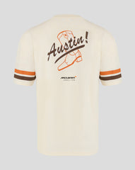 McLaren F1 USA Austin GP Stripe Sleeve T-Shirt - White/Phantom