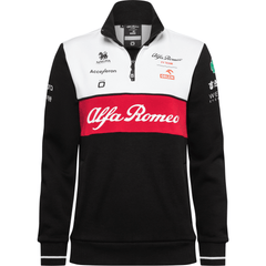 Alfa Romeo Racing F1 Women's Quarter Zip Team Sweatshirt - Black