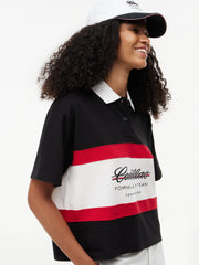 Cadillac F1 Racing Women's Boxy Polo Shirt - Black