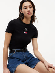 Cadillac F1 Racing Women's Logo Fitted T-Shirt - Black