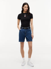 Cadillac F1 Racing Women's Logo Fitted T-Shirt - Black