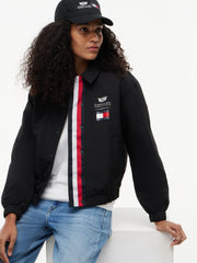 Cadillac F1 Racing Women's Logo Coach Jacket - Black