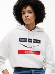 Cadillac F1 Racing Women's Chevron Hoodie - White