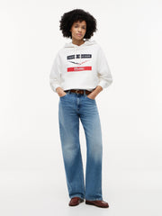 Cadillac F1 Racing Women's Chevron Hoodie - White