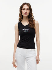 Cadillac F1 Racing Women's Special Edition Miami GP Tank Top - Black