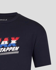 Red Bull Racing F1 Max Verstappen Front Graphic T-Shirt - Navy