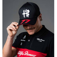Alfa Romeo Racing F1 Valtteri Bottas #77 Team Hat - Black