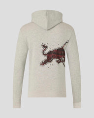 Red Bull Racing F1 Graphic Bull Hoodie - Grey Marl/Chilli Pepper