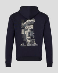 Red Bull Racing F1 Max Verstappen Pixel Graphic Pullover Hoodie - Navy