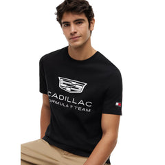 Cadillac F1 Racing Large Shield T-Shirt - Black