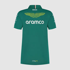 Aston Martin F1 2025 Women's Team Polo Shirt - Green