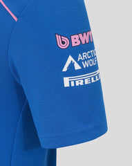 Alpine Racing F1 2026 Kids Team Polo Shirt - Youth Lapis Blue