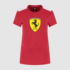Scuderia Ferrari F1 Women's Large Shield T-Shirt -Dark Cherry
