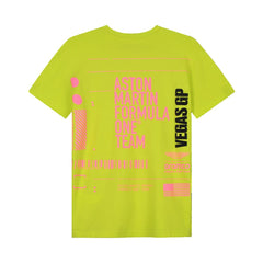 Aston Martin F1 Limited Edition Las Vegas GP Graphic T-Shirt - Lime